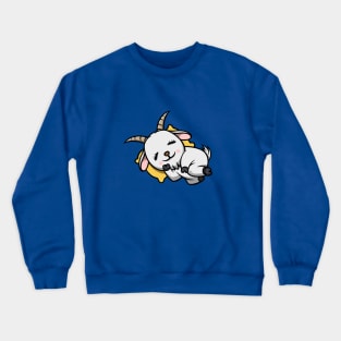 Cute Sleeping Goat Crewneck Sweatshirt